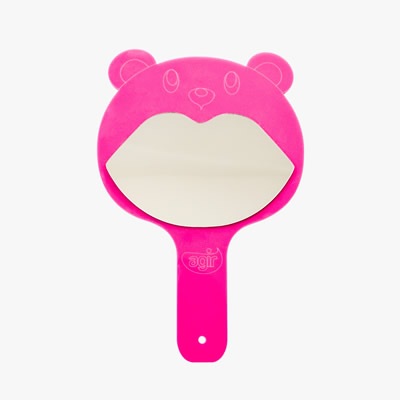 Espelho urso rosa