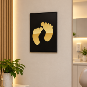 QUADRO DECORATIVO PÉ 39,5 x 29,5cm
